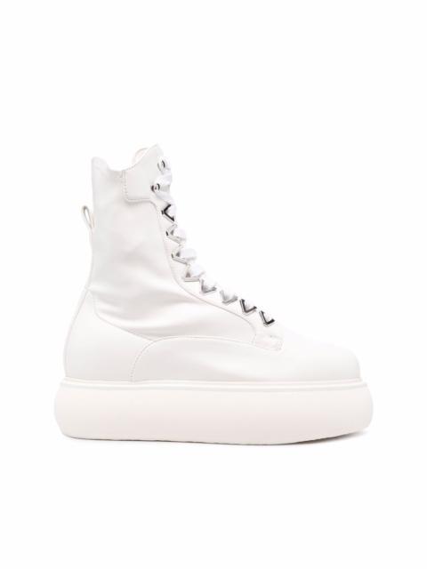 THE ATTICO Selene flatform ankle boots