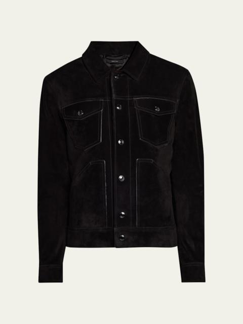 TOM FORD Men's Cashmere Suede Jacket