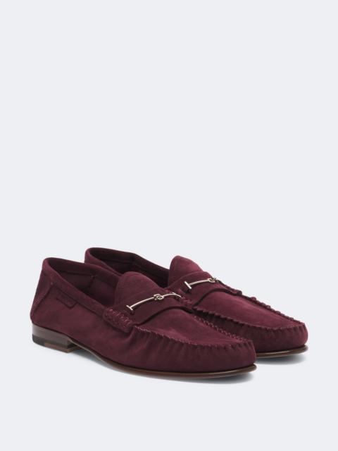 TOM FORD Suede penny loafers