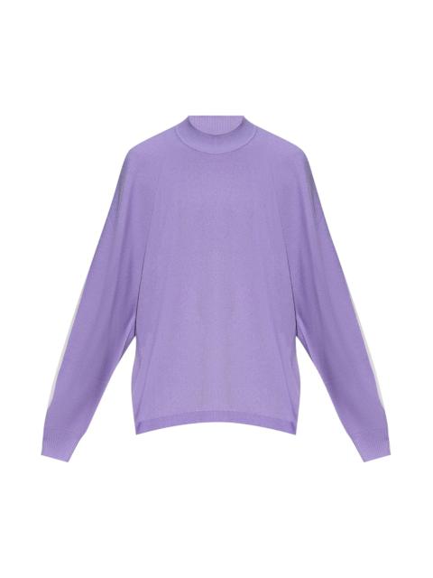 Homme Plissé Issey Miyake Framework Knit Mockneck 'Purple'