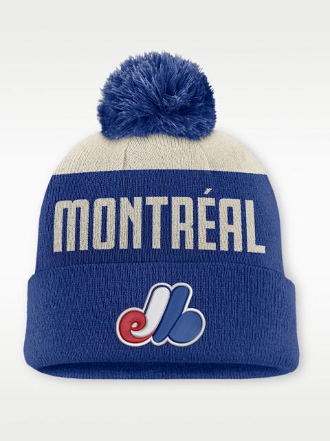 Nike Montreal Expos Cooperstown Peak Men's Nike MLB Cuffed Pom Beanie