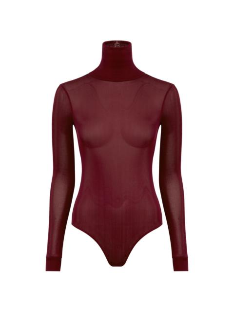 high-neck bodysuit