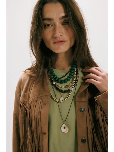 FREE PEOPLE Hailee Semiprecious Beaded Necklace