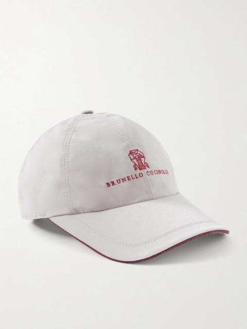 Brunello Cucinelli Logo-Embroidered Shell Cap