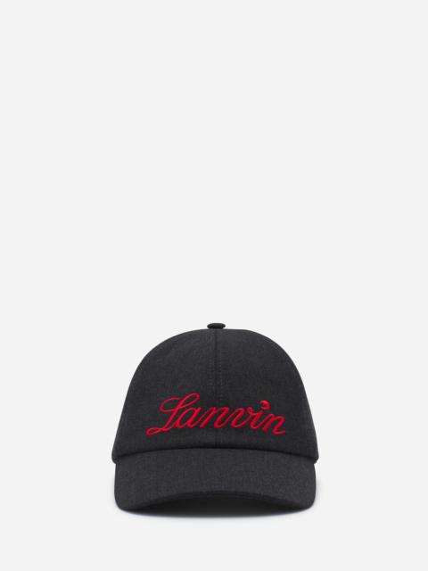 Lanvin LANVIN SCRIPT WOOL CAP