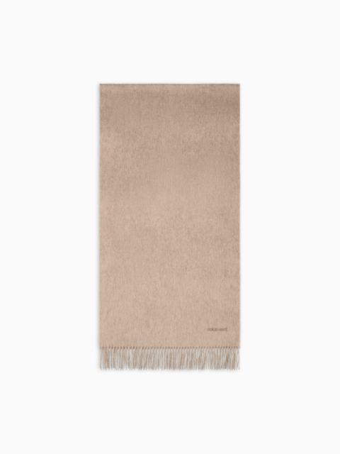 GIORGIO ARMANI CASHMERE STOLE WITH FRINGING