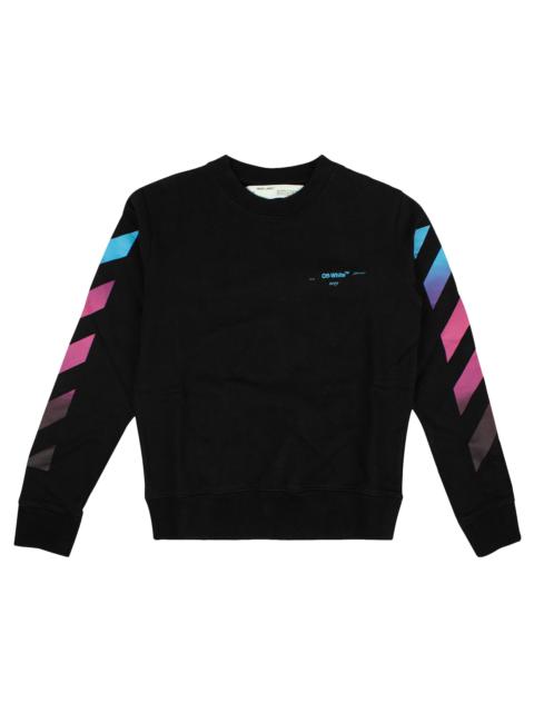 Off-White Striped Crewneck Sweatshirt 'Black'