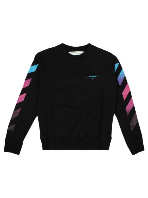 Off-White Off-White Striped Crewneck Sweatshirt 'Black'