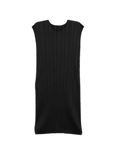 Pleats Please Issey Miyake pleated mini dress