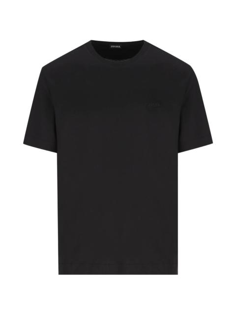 ZEGNA Zegna Logo-embroidered T-shirt