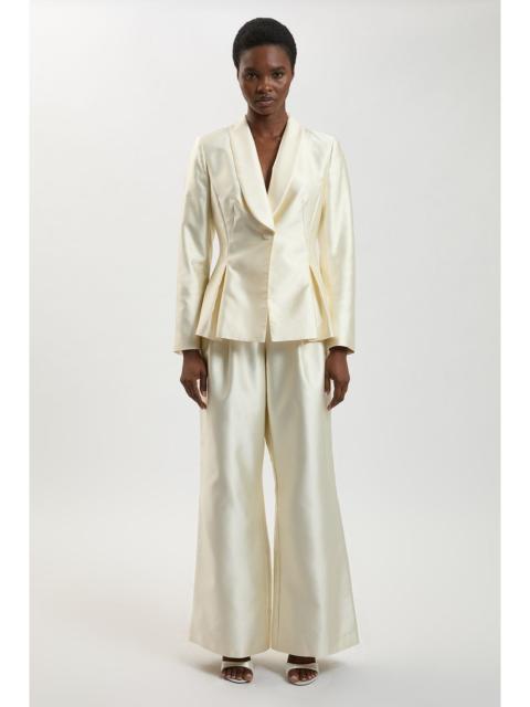 KAREN MILLEN Structured Satin Tailored Trouser