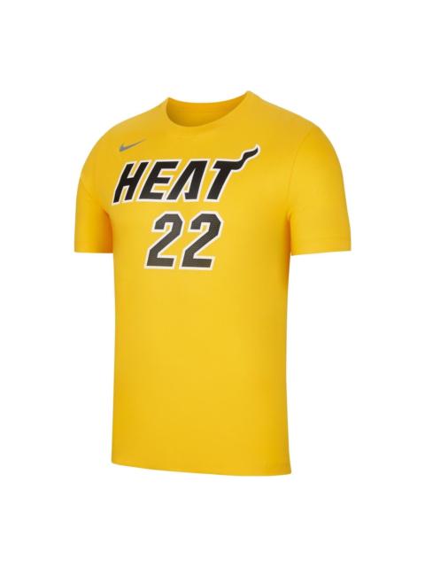 Nike Nike Miami Heat 2020-21 Earned Edition T-shirt 'Jimmy Butler 22' DQ1571-739
