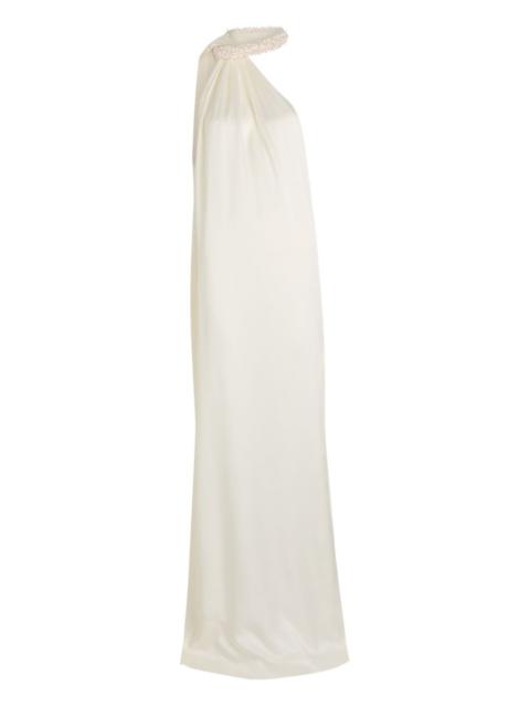 Stella McCartney beaded asymmetric maxi dress