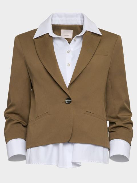 Cinq à Sept Peri Cropped Combo Jacket