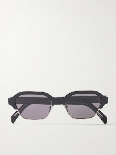 CELINE Square-frame acetate sunglasses Black