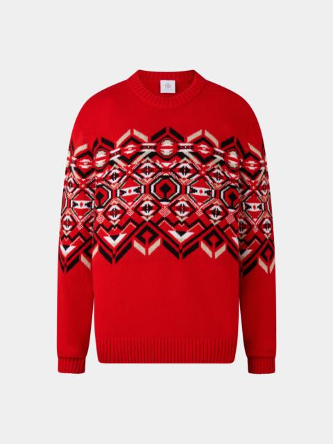 BOGNER Norwegian pullover Luci in Red/black