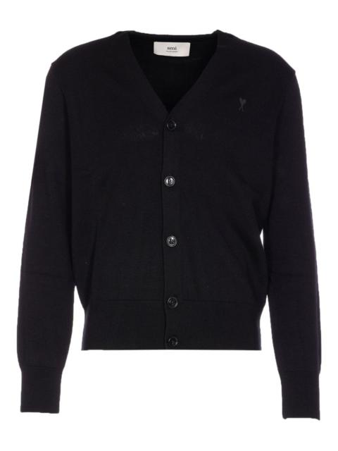 AMI Paris buttoned V-neck cardigan
