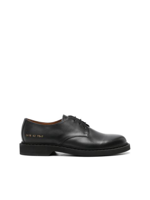 Common Projects stamped-numbers leather Derby shoes