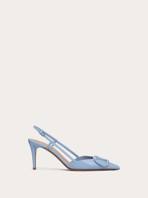 Valentino VLOGO SIGNATURE PATENT LEATHER SLINGBACK PUMP 80MM / 3.15 IN.