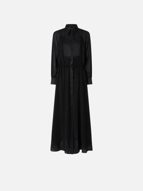 PINKO SEMI-SHEER LONG DRESS