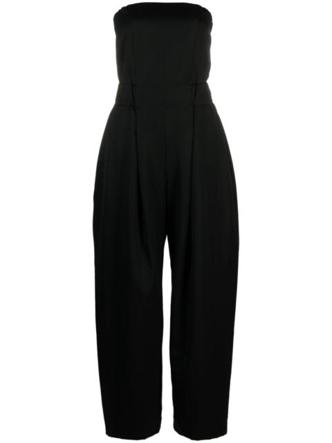 ISSEY MIYAKE gabardine strapless wool jumpsuit