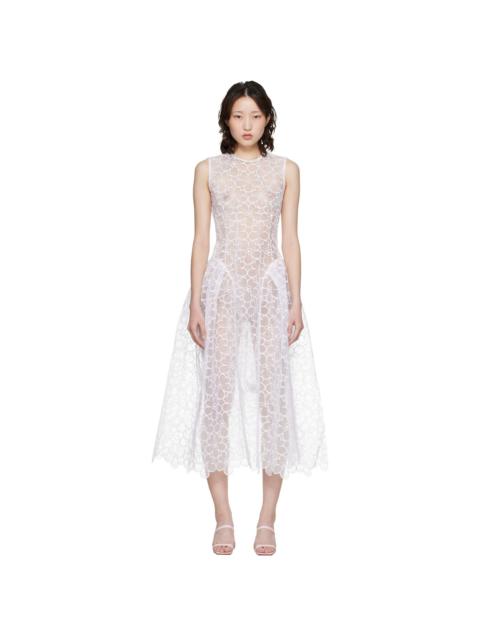 CECILIE BAHNSEN White CBcate Midi Dress