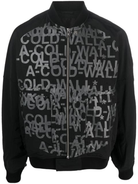 A-COLD-WALL* logo-print bomber jacket