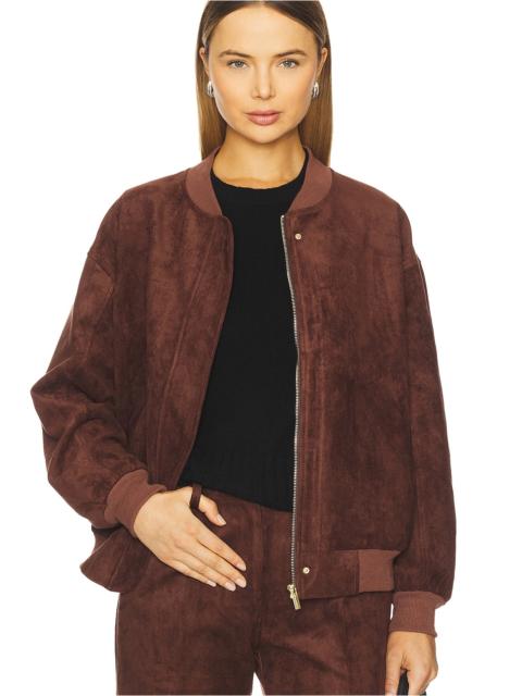 AMANDA UPRICHARD x REVOLVE Vero Suede Bomber Jacket