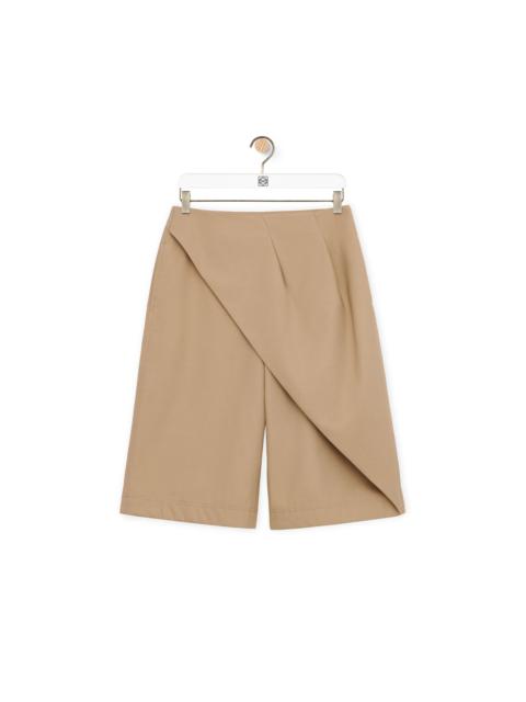 Loewe Pleated shorts in cotton