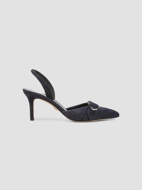 VERONICA BEARD Women's Loralyn 70MM Suede Slingback Pumps - Navy