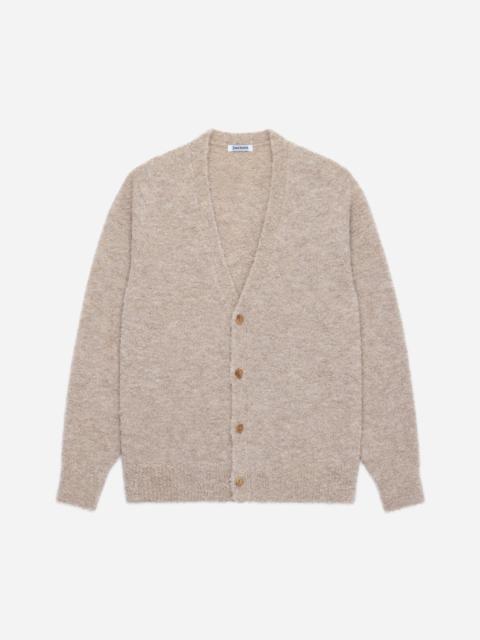 3sixteen V-Neck Cardigan - Khaki Boucle Alpaca