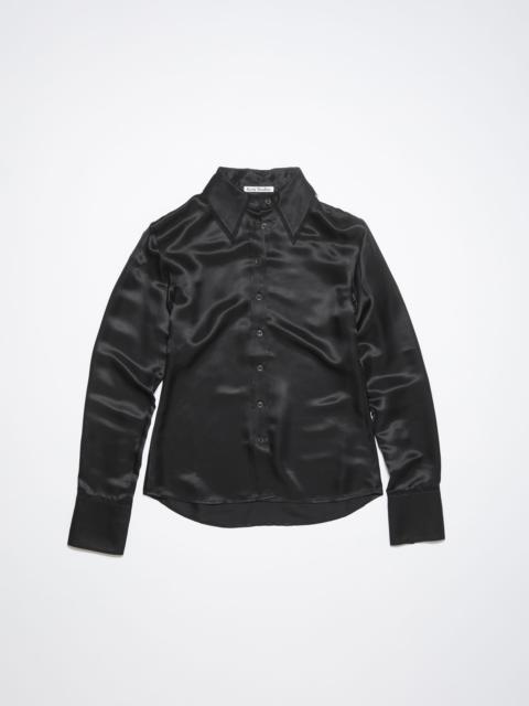 Acne Studios Silk blend button-up shirt - Black