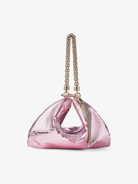 Callie
Candy Pink Metallic Snake Printed Leather Clutch Bag