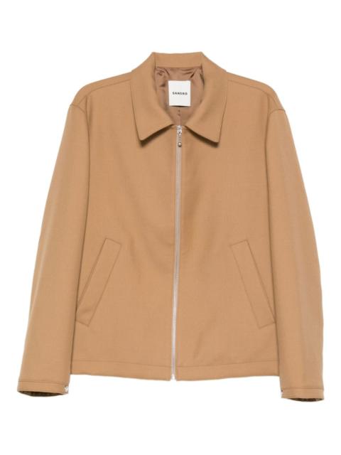 Sandro zip-fastening long-sleeves jacket