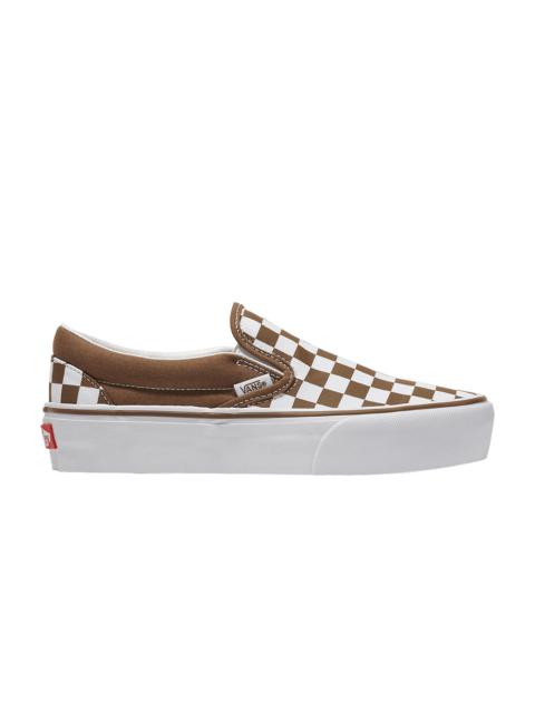 Classic Slip-On Platform 'Checkerboard - Sepia'