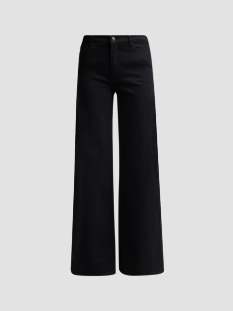 FRAME Women's The Palace Cotton-Blend Wide-Leg Jeans - Black