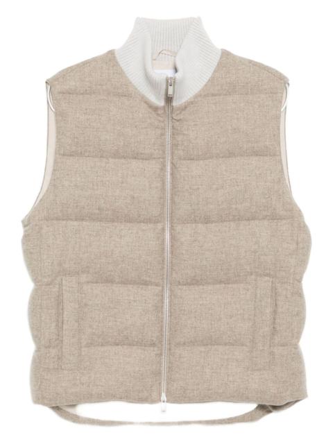 LARDINI sleeveless down jacket