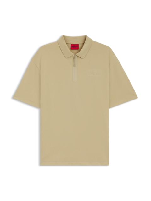 HUGO POLO SHIRT WITH ZIP PLACKET