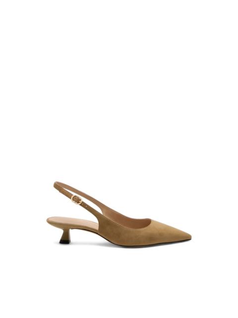 Stuart Weitzman pointed sculpt slingback pumps
