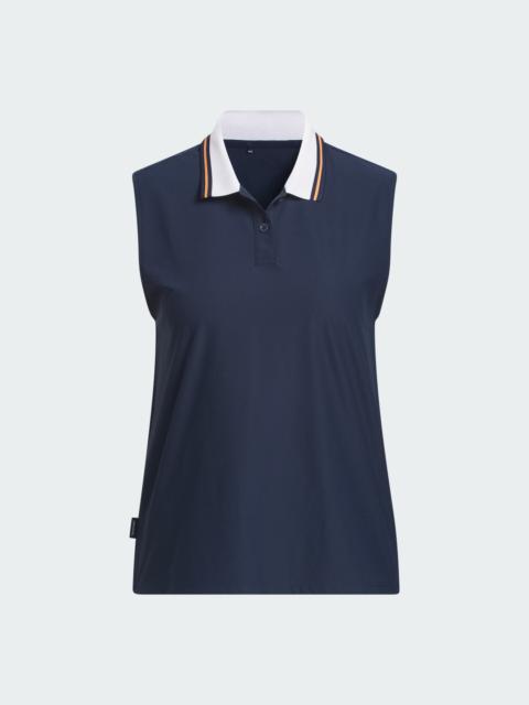 adidas Beyond The Course Twistknit Sleeveless Polo Shirt