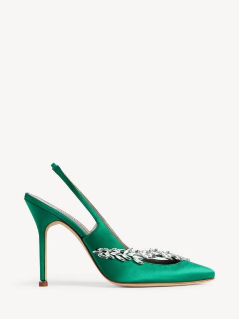BALENCIAGA Women's Balenciaga | Manolo Blahnik Slingback in Grass