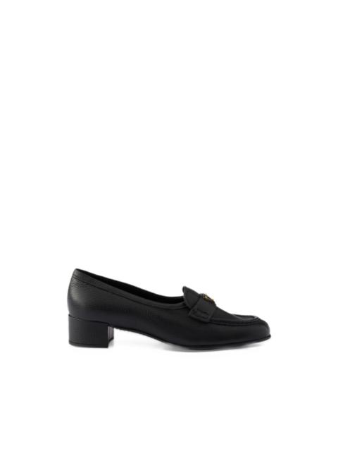 Prada leather loafers