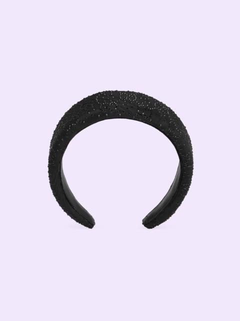 GUCCI GG crystal moiré headband