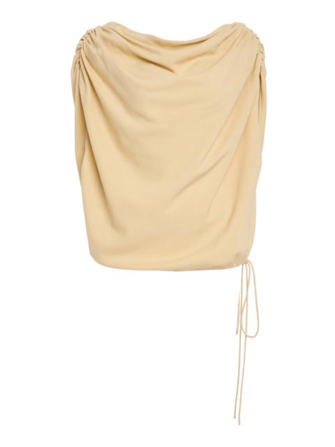 KALLMEYER Naia Draped Top ivory