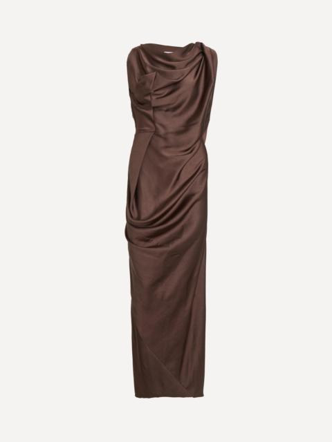 Vivienne Westwood Chocolate Brown Long Fond Dress