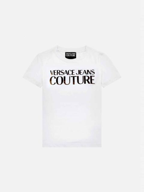 VERSACE JEANS COUTURE Gold-Tone Logo T-Shirt