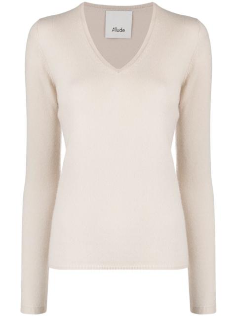 Allude v-neck cashmere jumper