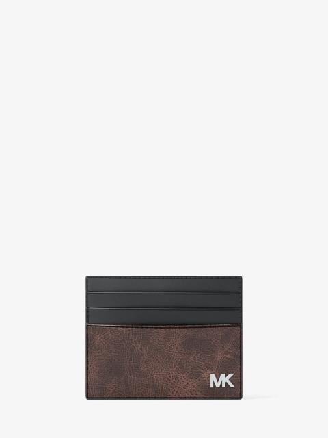 MICHAEL KORS Cyrus Burnished Tall Card Case