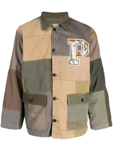 PRESIDENT’s logo-patch cotton military jacket