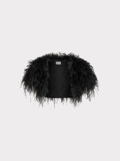 MILLY Feather Bolero